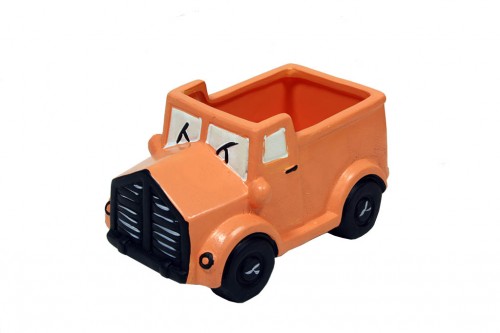 Planteur de camion orange